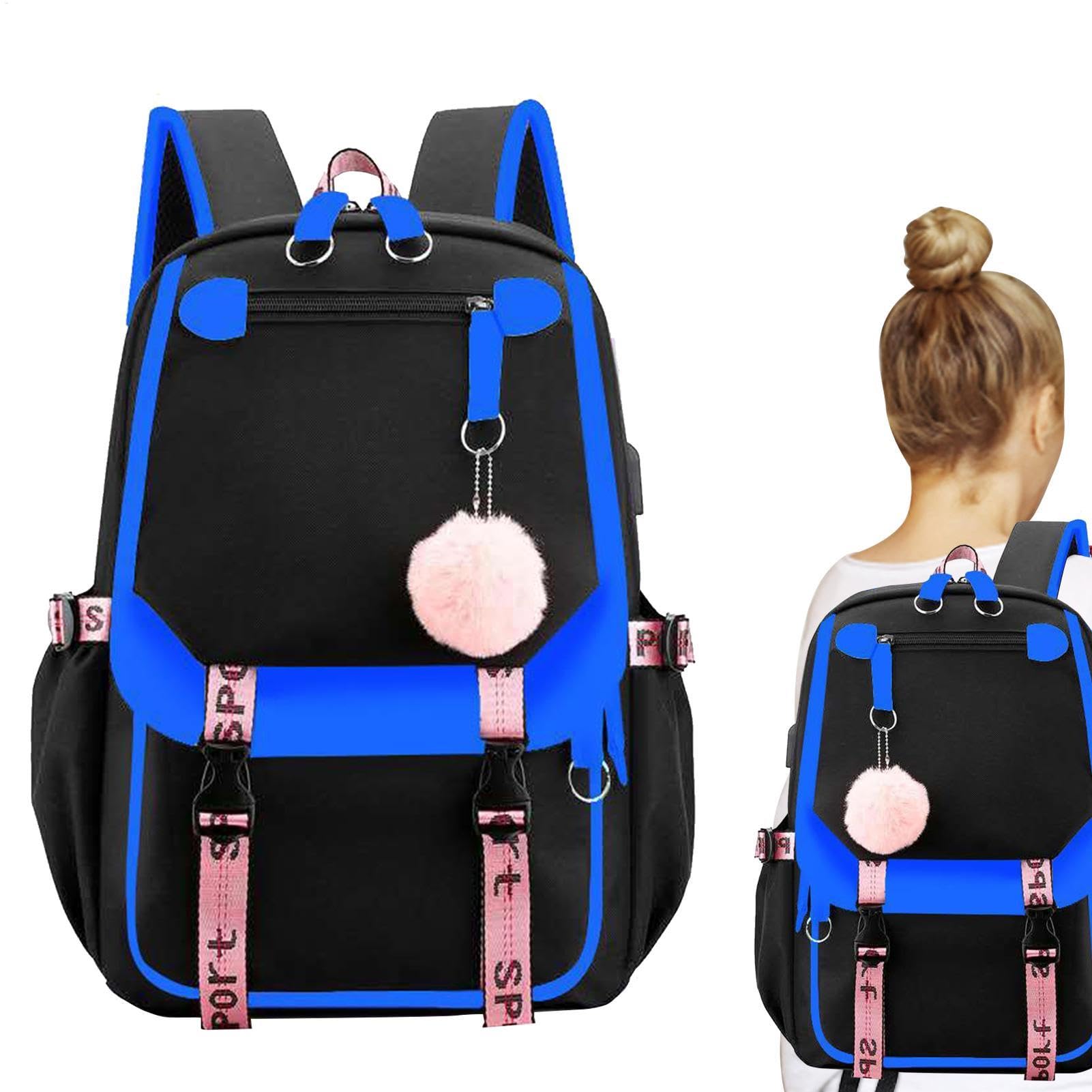Sac à dos scolaire pour les filles avec compartiments multiples - 8