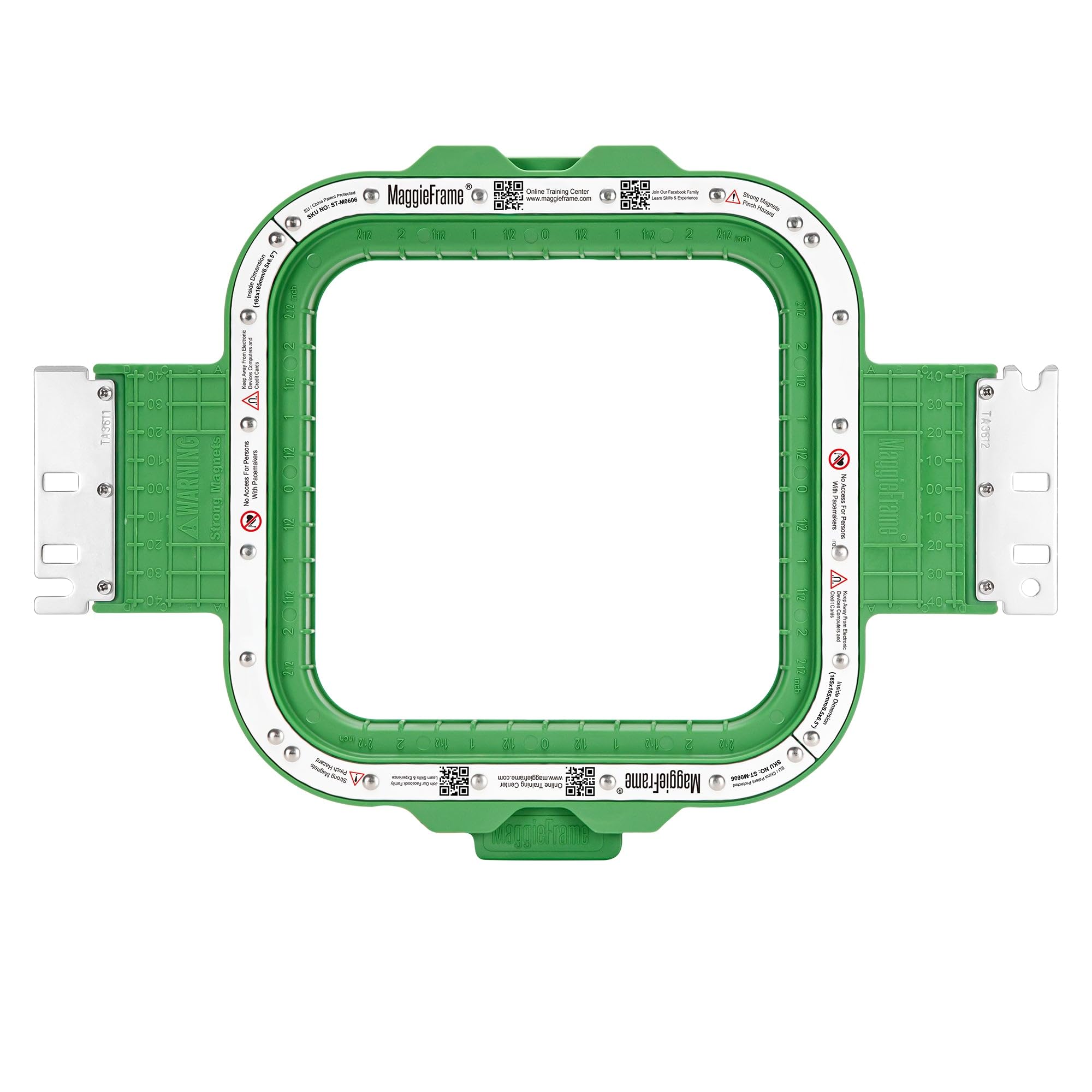 Brewland Bastidor de bordado magnético 165x165mm para Poolin EOV EOM EOX | Compatible con las máquinas Poolin indicadas en el título; 6.5x6.5inch