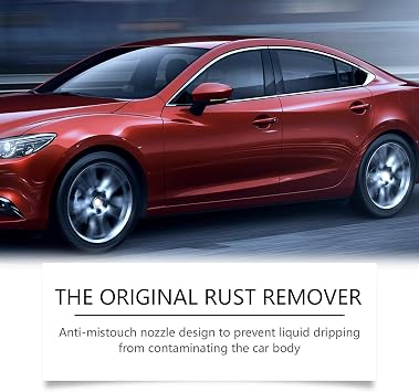 Rust Remover Spray,Rust Remover for Metal,for Heavy Duty Rust Dissolver for Metal, Tools, Cars, Chains 30ml/1 FL OZ (2PCS)