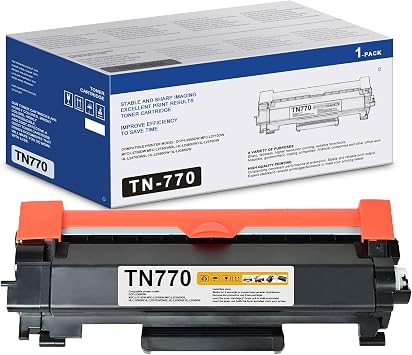 TN770 TN-770 Super High Yield Toner Replacement for Brother TN 770 TN760 Toner Cartridge for HL-L2370DW HL-L2370DWXL MFC-L2750DW MFC-L2750DWXL Printer Black,1-Pack