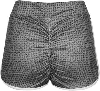 XUETON Women High Waist Leggings Yoga Shorts Basic Slip Bike Compression Workout Yoga Short Pant Pilates