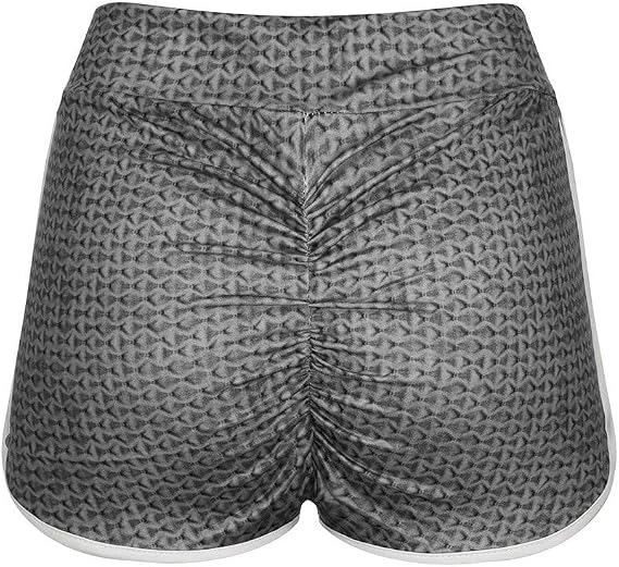 XUETON Women High Waist Leggings Yoga Shorts Basic Slip Bike Compression Workout Yoga Short Pant Pilates