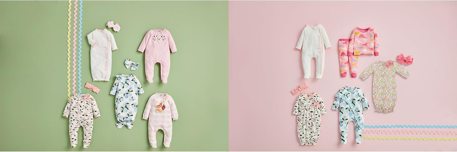 Mud Pie baby-girls Mud Pie Girls Chainstitch Sleeper - Image 2