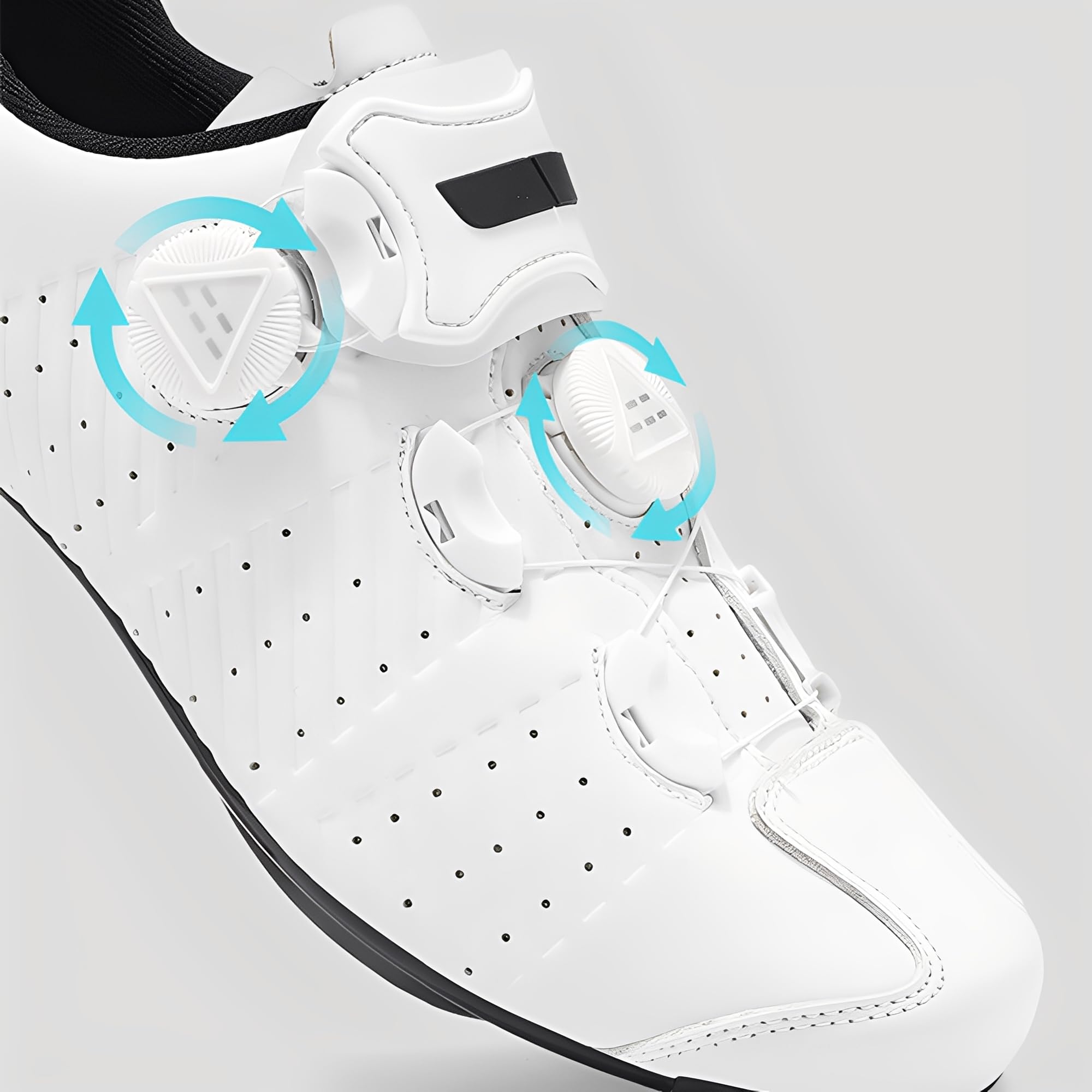 Zapatillas Ciclismo Montañ Sin Cala, Zapatos Bicicleta Montaña/Carretera Hombre Calzado Bicicleta, Zapatillas de Ciclismo Base Goma Antideslizante Ligeros