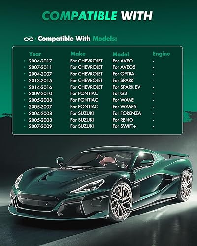 Vista 5 de SCITOO Juego de pastillas de freno de cerámica delanteras D1035 para Chevy Aveo/Aveo5/Optra/Spark, para Pontiac G3/G3 Wave/Wave/Wave5, para Suzuki