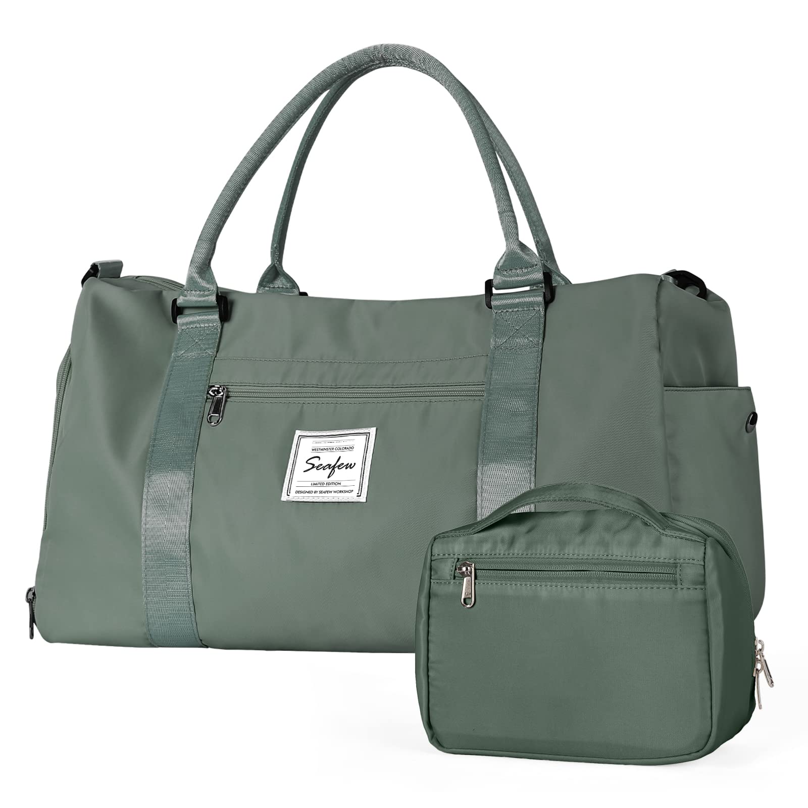 Travel Duffel Bags for Women,Sport Duffel Bag Large Gym Tote Bag,Waterproof Weekender Shoulder Bag Overnight Bag with Wet Pocket Lightweight Hospital Bag Carry Bag Holdall Bag for Gym Hiking, P-army