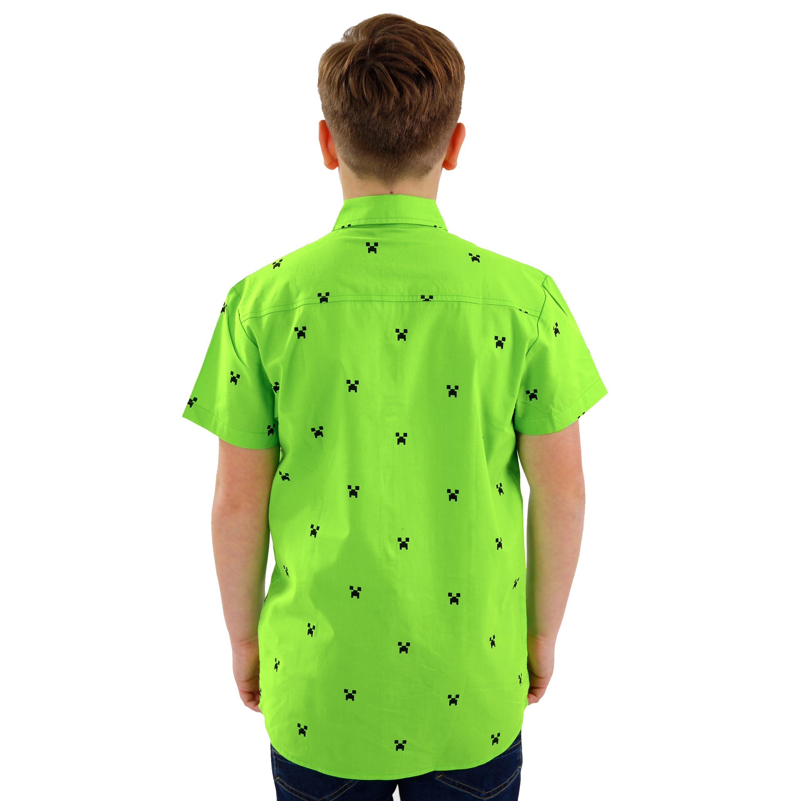 Minecraft Camicie a Maniche Corta per Ragazzi Creeper
