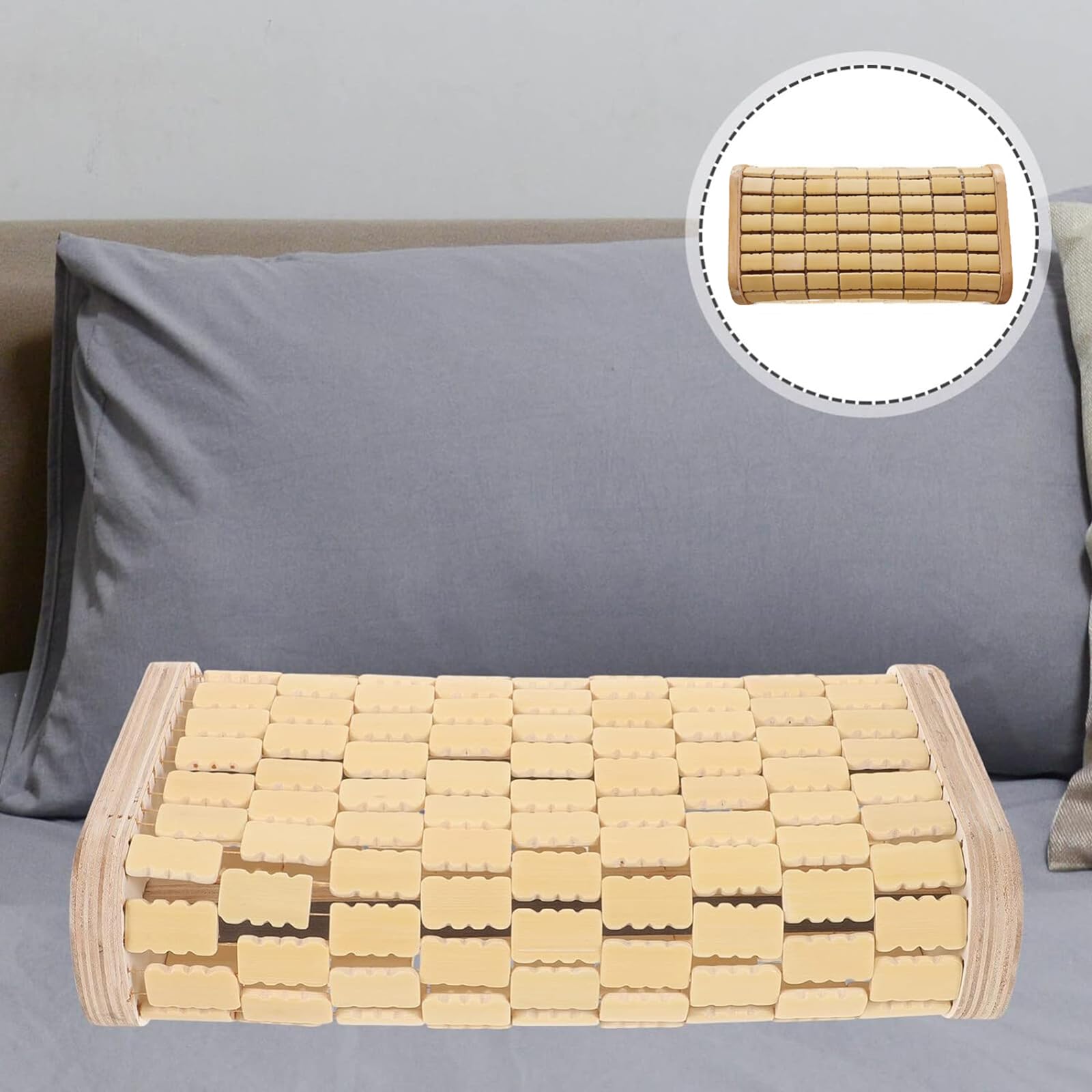 Coussin repose-tête en bambou pour sauna, repose-tête en bois - Accessoire de sauna pour se détendre à la maison, salle de sport, saunas, spas, salles de vapeur