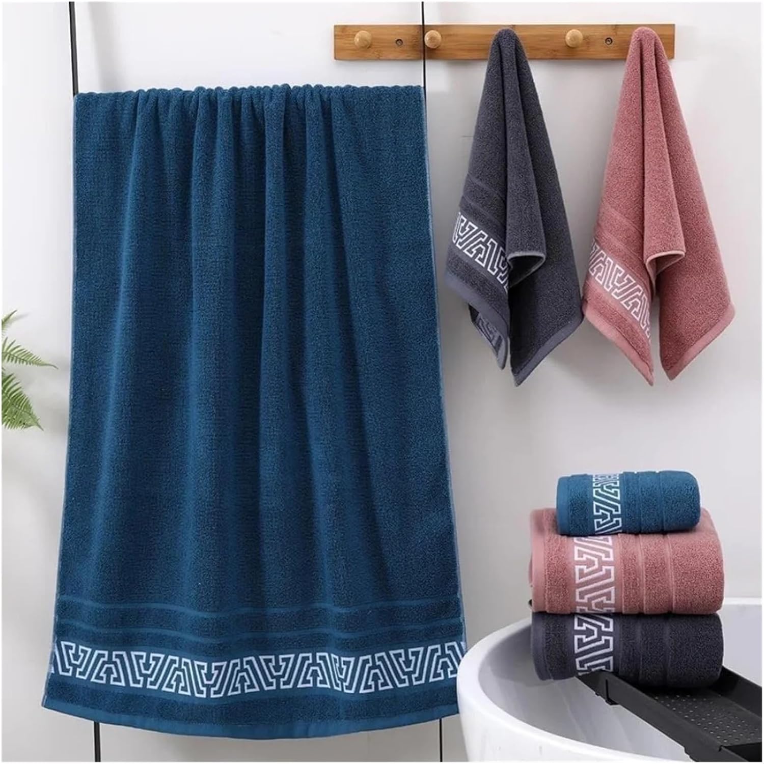380g Cotton Thick Bath Towel 70 * 140 Soft Absorbent No Shedding(Grey)