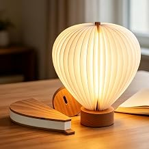 Hot Air Balloon Warm Night Light,Dimmable Touch Lamp for Bedroom,Portable Table Bedside Lamp,hot air balloon lantern decor,1200 mAh battery,Portable Camping Lamp for Outdoor,Bedroom,Party Decor