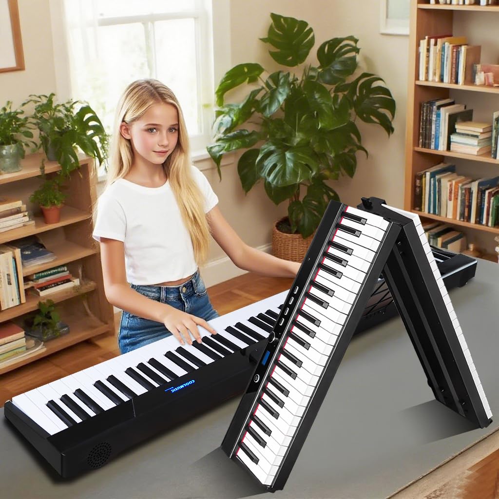 Clavier portable 88 touches pliable pour progresser sans encombrer le salon - 8