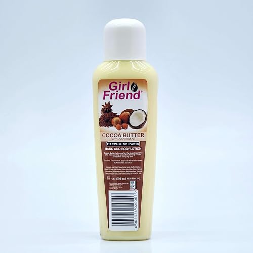 Girlfriend Cocoa Butter with Coconut Oil Hand and Body Lotion 500 ml
