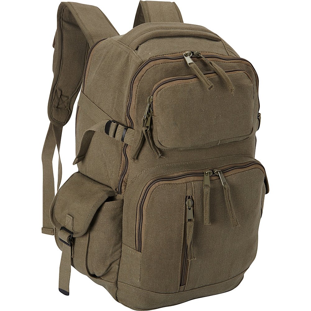Fox Outdoor Products Retro Yukon Mountaineering Rucksack, Olive Drab, 18 1/2