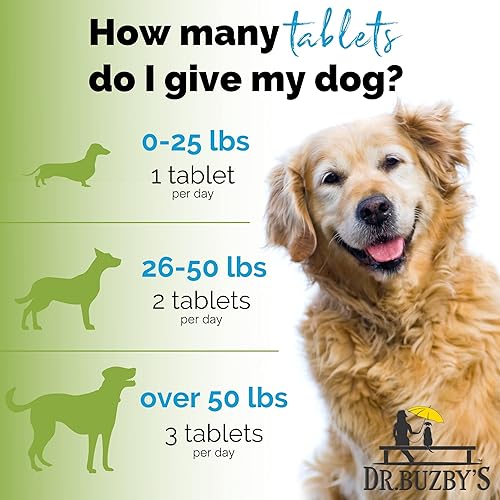 Miniatura 5 de Dr. Buzby's Encore Mobility - Suplemento de cadera y articulaciones para perros mayores, 90 tabletas masticables, terciopelo natural de ciervo de