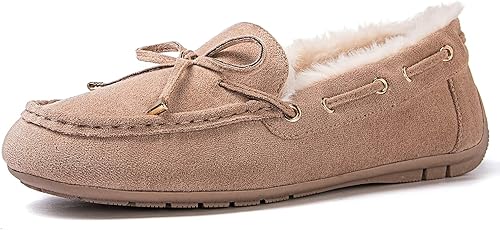Vista 2 de GLOBALWIN Women's Moccasins Shoes Winter Indoor Outdoor Faux Fur Lined Slippers
