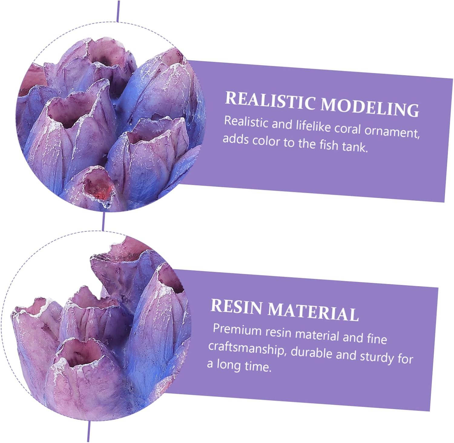 EXCEART 5pcs Aquarium Coral Decoration Lifelike Coral Ornament for Fish Tank Landscape Decor Durable Artificial Eye-catching Visual Appeal for Home and Garden Decoration