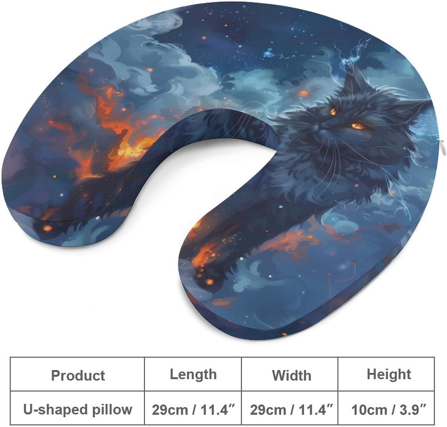 Galaxy Cats Travel Pillow U Shape Neck Pillow Washable Pillowcase for Sleeping Chair