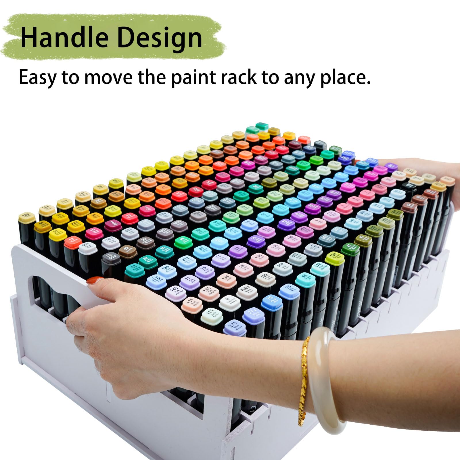 Snapklik.com : SANFURNEY Marker Pen Organizer Holder, 204 Slots Art ...