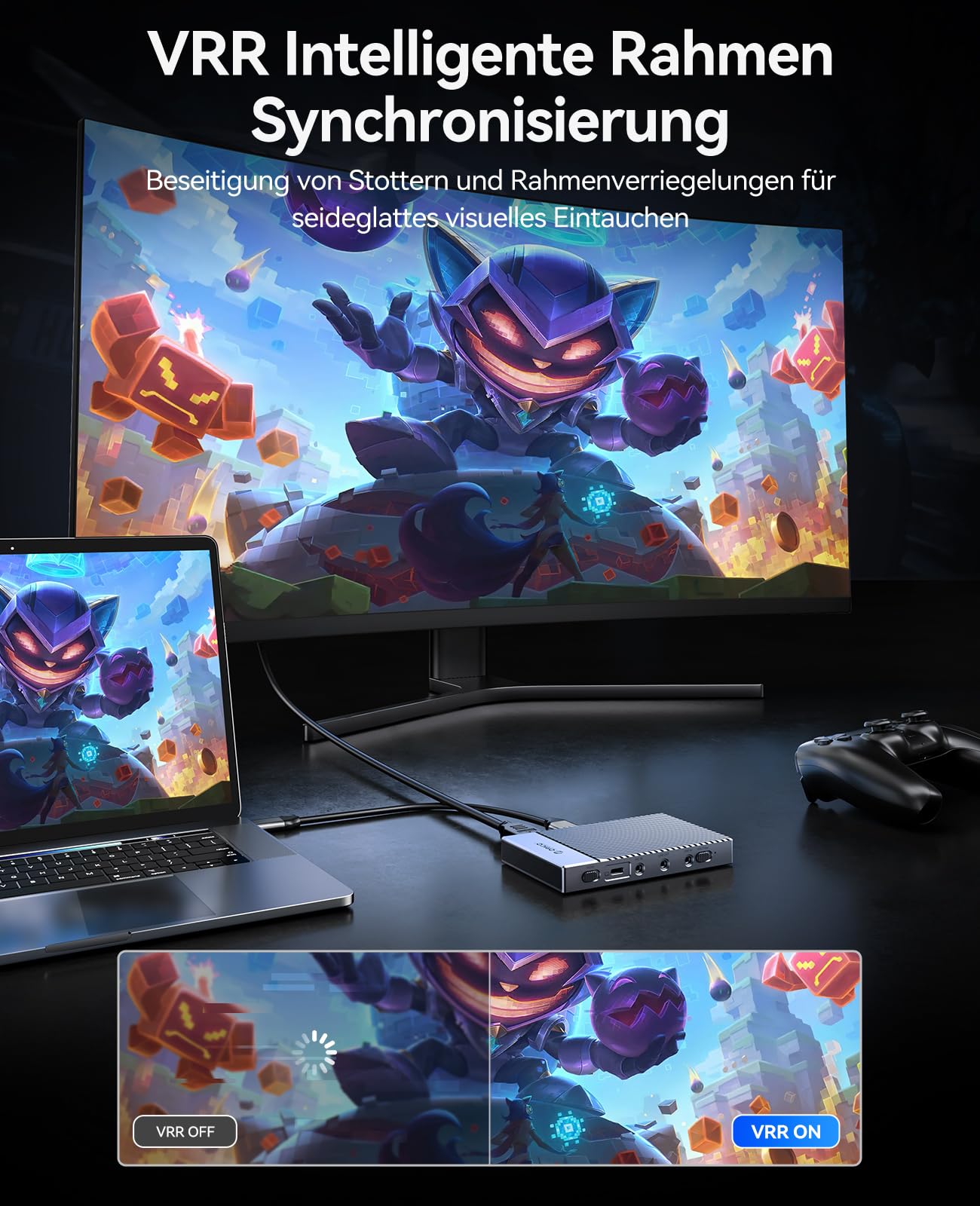ORICO IS6 4K Portable HDMI Capture Card für Streaming, Dual 4K@60Hz Eingänge, USB-C mit Audioanschlüssen, kompatibel mit PS5, Xbox, Switch, OBS Recording, funktioniert mit PC, Mac, Laptop, iPad