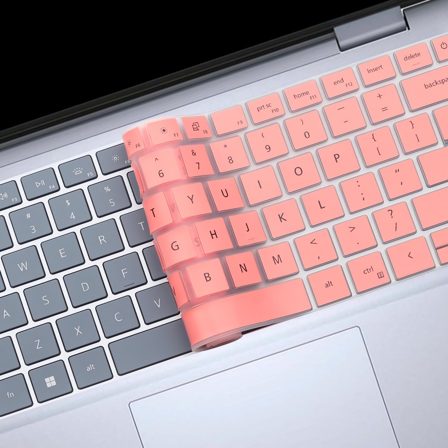 Keyboard Cover for 2025 2024 New Dell Inspiron 14 5440 7441 7440 7445 & Inspiron 16 7640, Inspiron Plus 14 7441 7440 & Inspiron Plus 16 7640 Laptop Keyboard Protector Cover Skin-Pink image 5