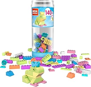 Mega Construx Wonder Builder 140 pcs Building Tube, Building Toys for Kids (70 Pieces)