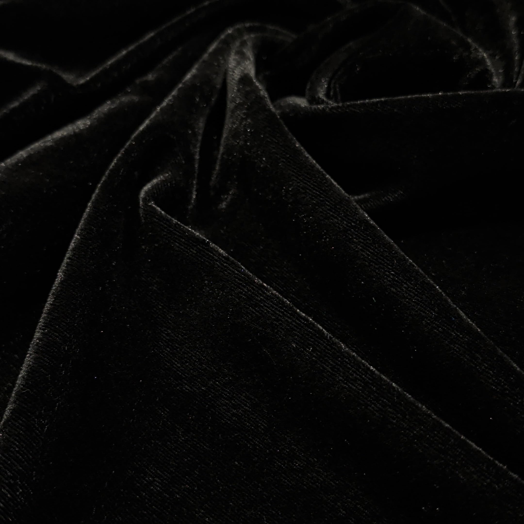 Premium Solid Velvet Fabric for Blouse & Dress Material, Black, 5 Meters, Soft Luxurious Texture, Lightweight-image-17