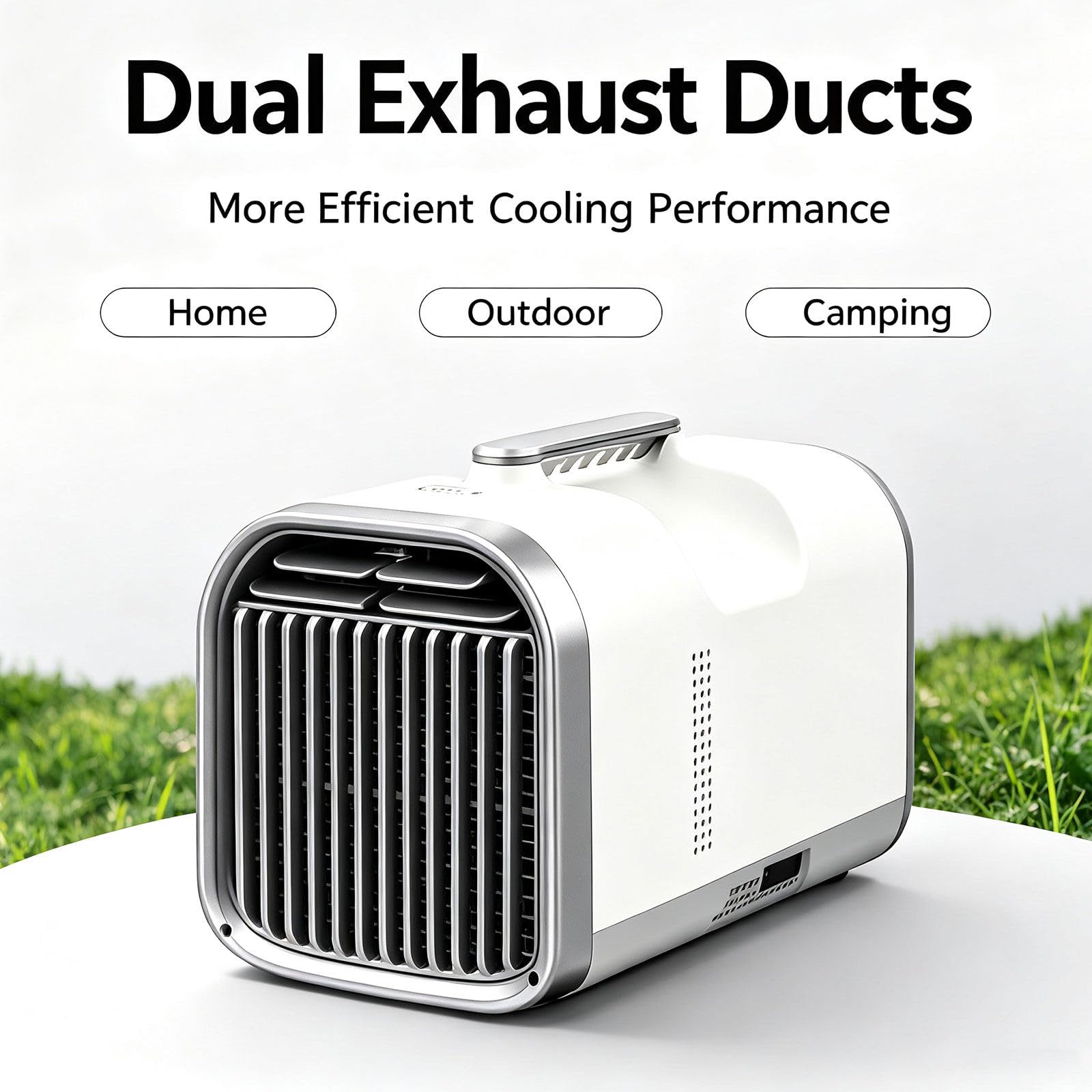Przenośny klimatyzator 4400W, cichy do campera 24V | Chłodzenie w 3 sekundy – Mocny sprężarka 4400W dla małych przestrzeni do 10m².