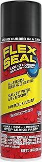 Flex Seal, 14 oz, Black, Stop Leaks Instantly, Waterproof Rubber Spray On Sealant Coating, Perfect for Gutters, Wood, RV, Campers, Roof Repair, Skylights, Windows, and More