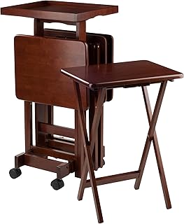 Winsome 6-Piece Snack Table, Walnut (94828)