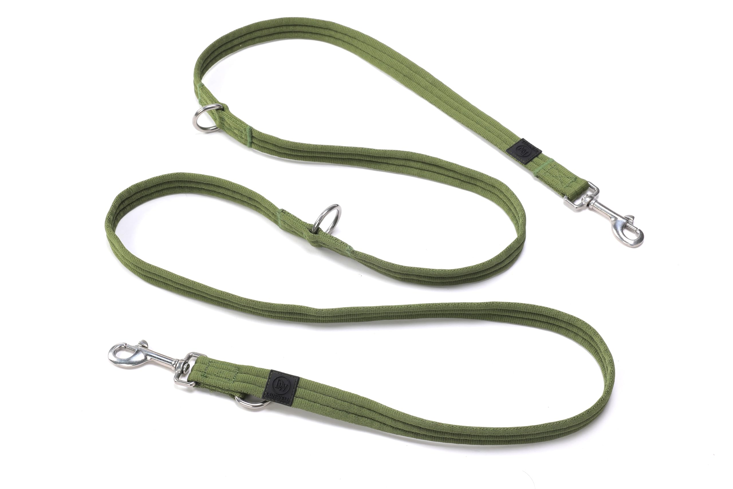 Dunwell Multi-Functional Dog Lead | Double Ended | 2 Metres | Adjustable and Durable for Training and Comfort | Medium - Large Breeds