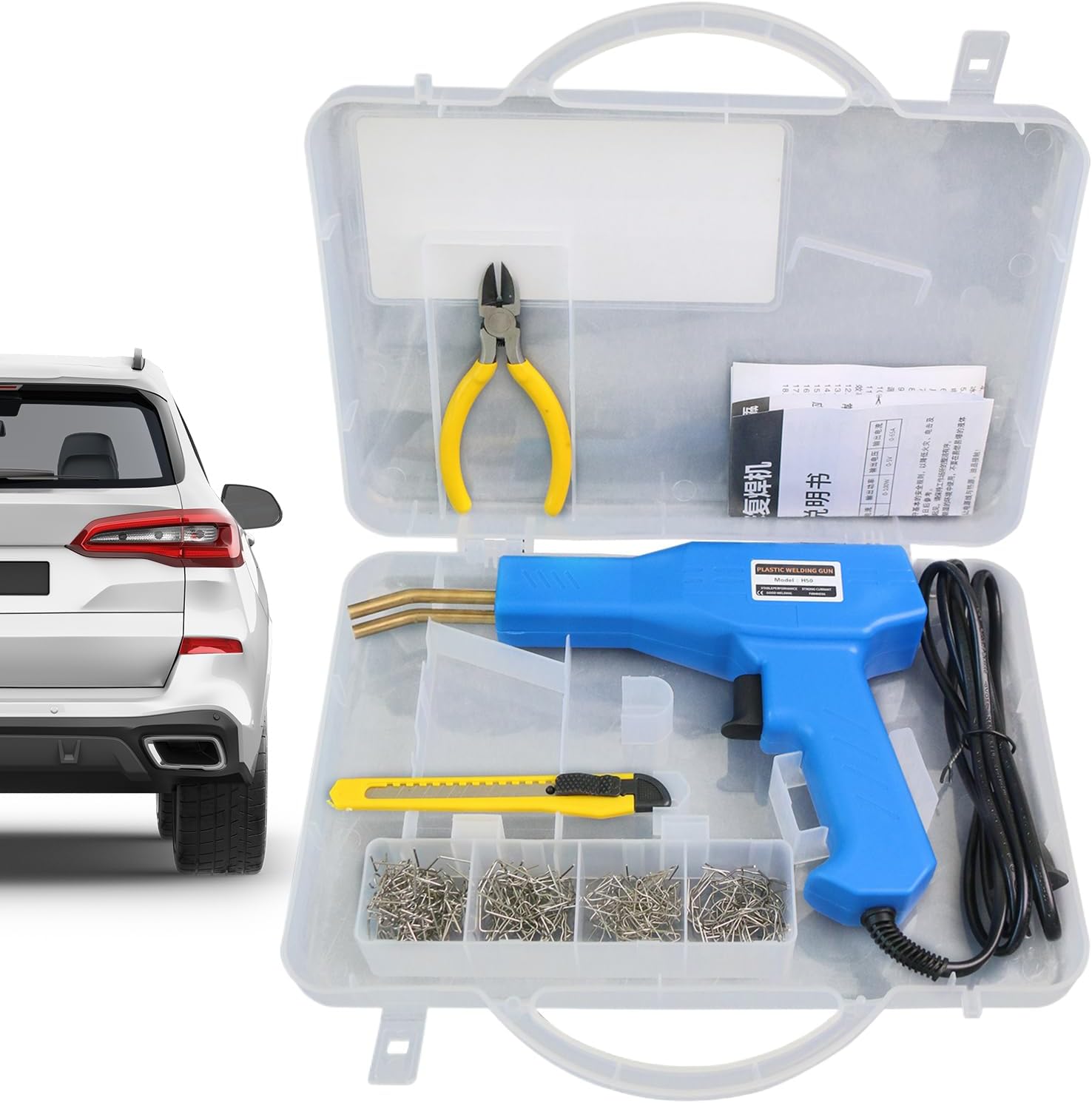 Car Bumper Repair Kit - Auto Body Restore Tools, Portable Crack Fix Set for Garage Repairs, Industrial Strength Solution with Easy Application, Vehicle Accessory, Hard Patch for Shop and Home