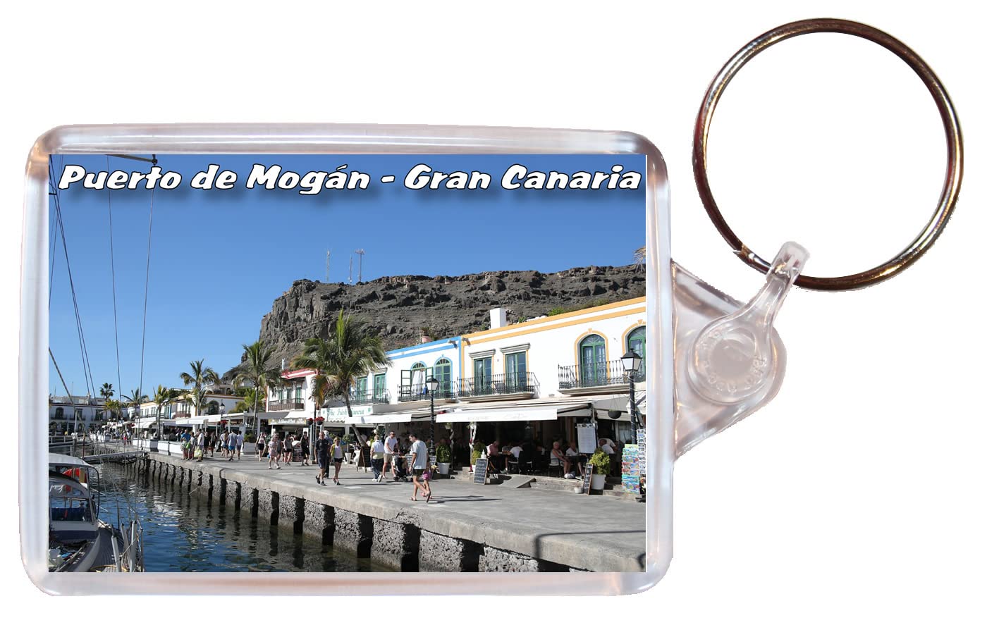Baked Bean Store Puerto de Mogan - Gran Canaria - Double Sided Keyring BBSKNO134