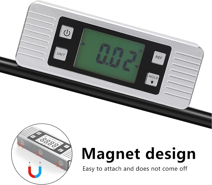 Calibrador digital de ángulos magnético para carpintería miniatura 4