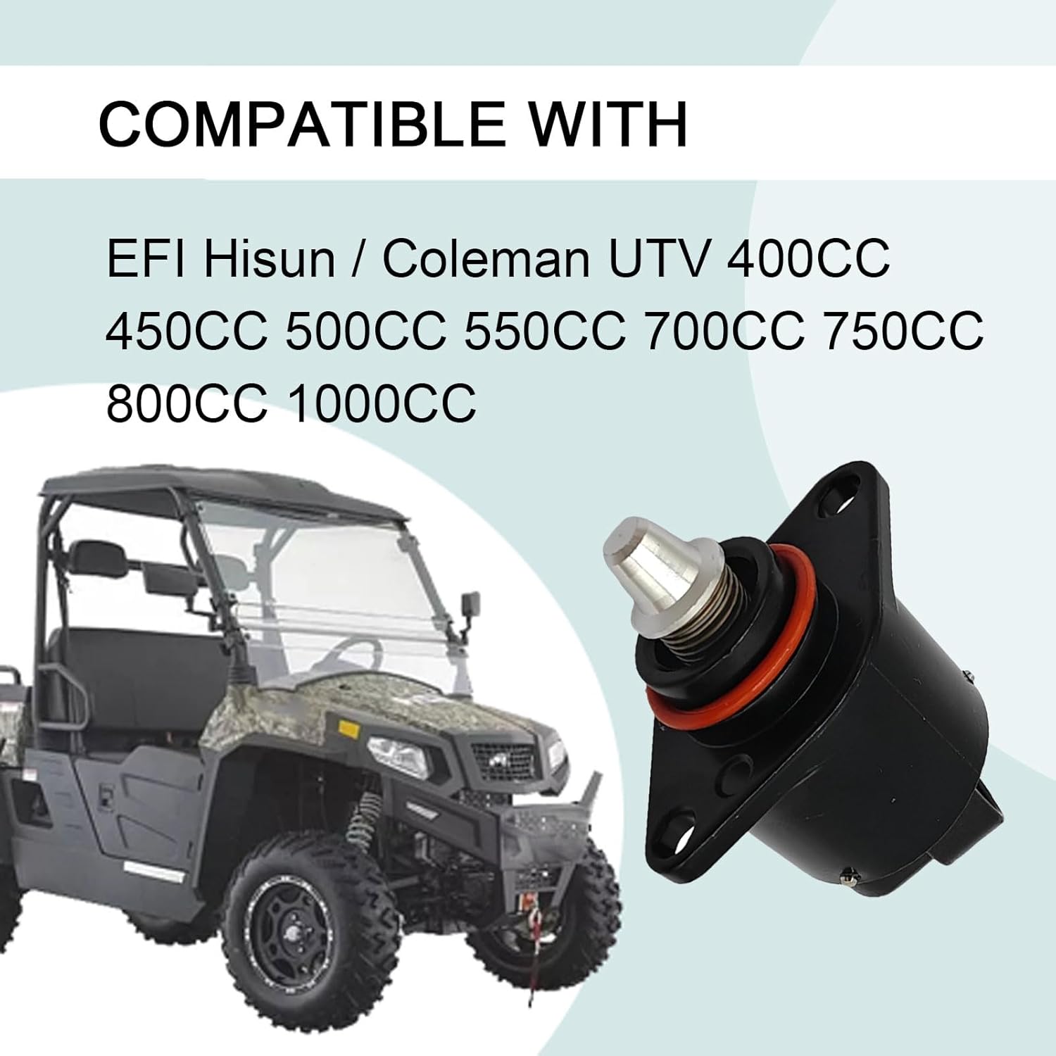 Idle Air Control Valve, Control Solenoid Valve for Hisun/Coleman UTV EFI 400 450 500 550 700 750 800 1000 Massimo Msu500