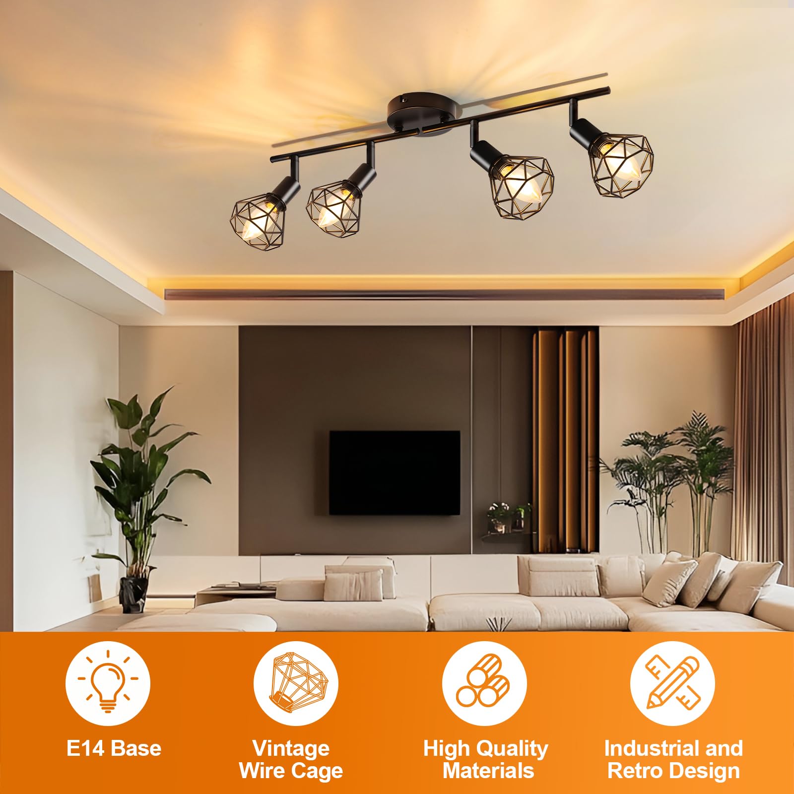 GeyouLux Kitchen Black Spot Light Ceiling - Image 3