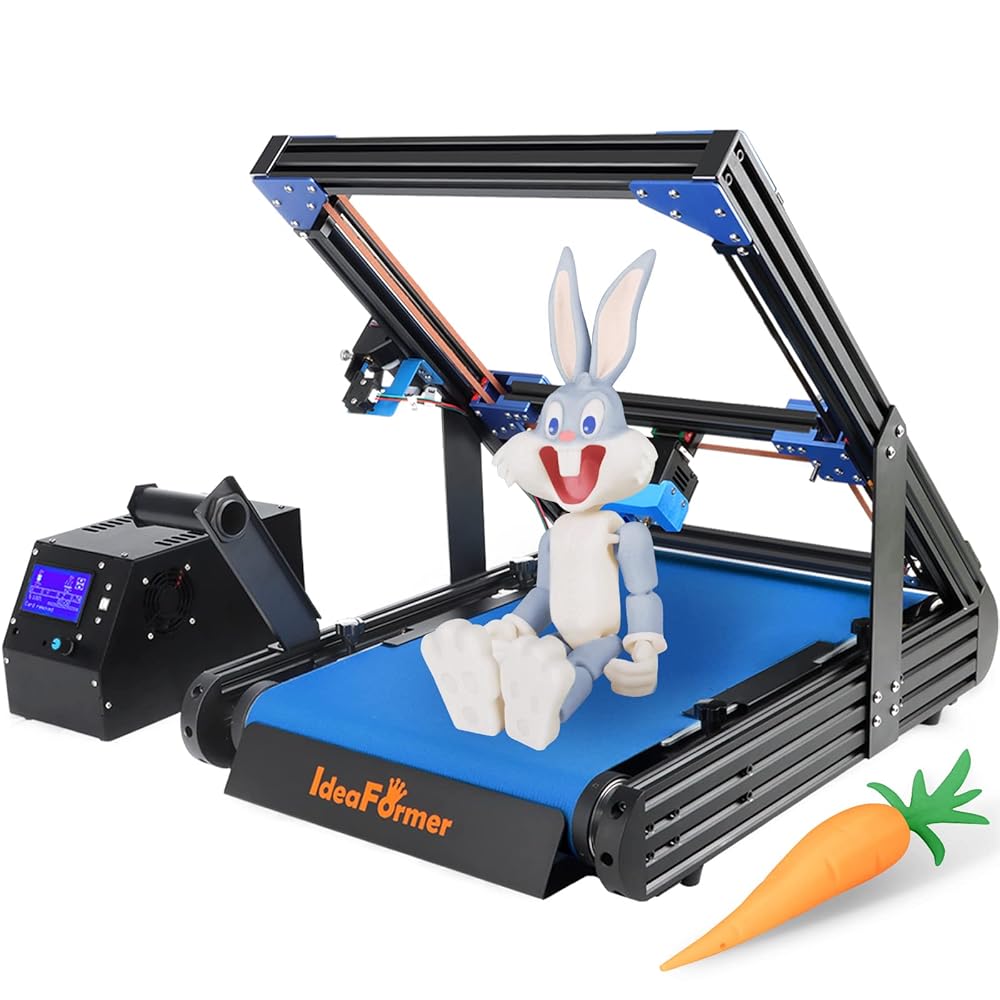 IdeaFormer IR3 V1 Imprimante 3D à Bande Transporteuse, Extrudeur à Double Engrenage Machine d&rsquo;impression Infinie, 3D Printer Taille d&rsquo;impression…