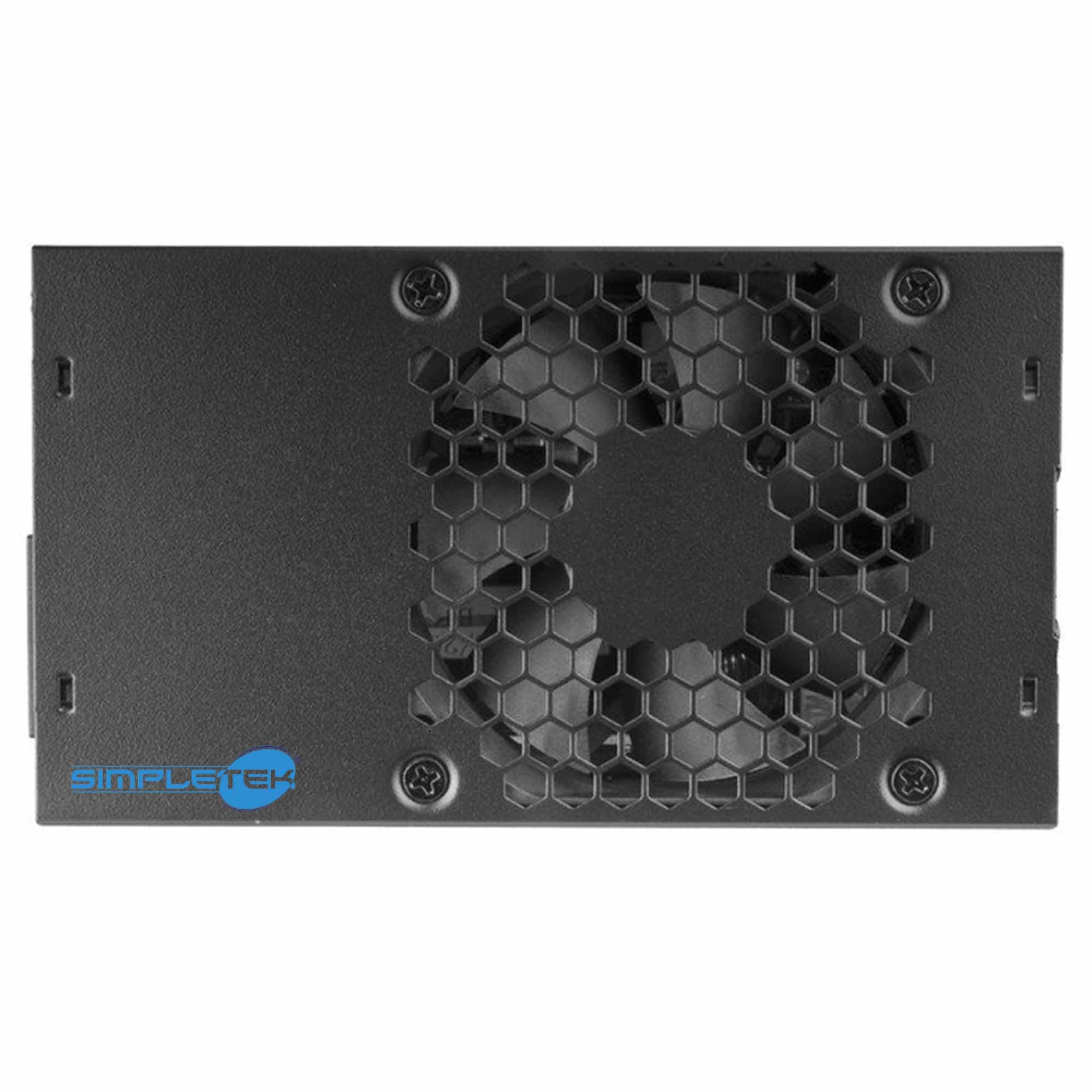 SIMPLETEK - Alimentatore TFX 500W per PC Small Form Factor (SFF) - Idele per sistemi SFF e PC compatti - Mini-ITX o micro-ATX | Con Ventola