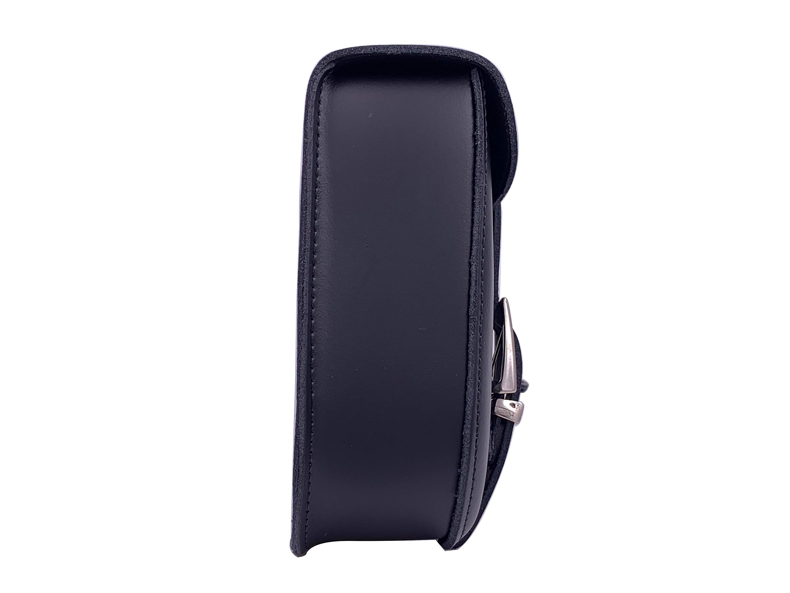 IGUANA CUSTOM - Borsa a forcellone in pelle - Specificamente per il lato destro della Harley Davidson Sportster - Fatto a mano in Spagna in vera pelle