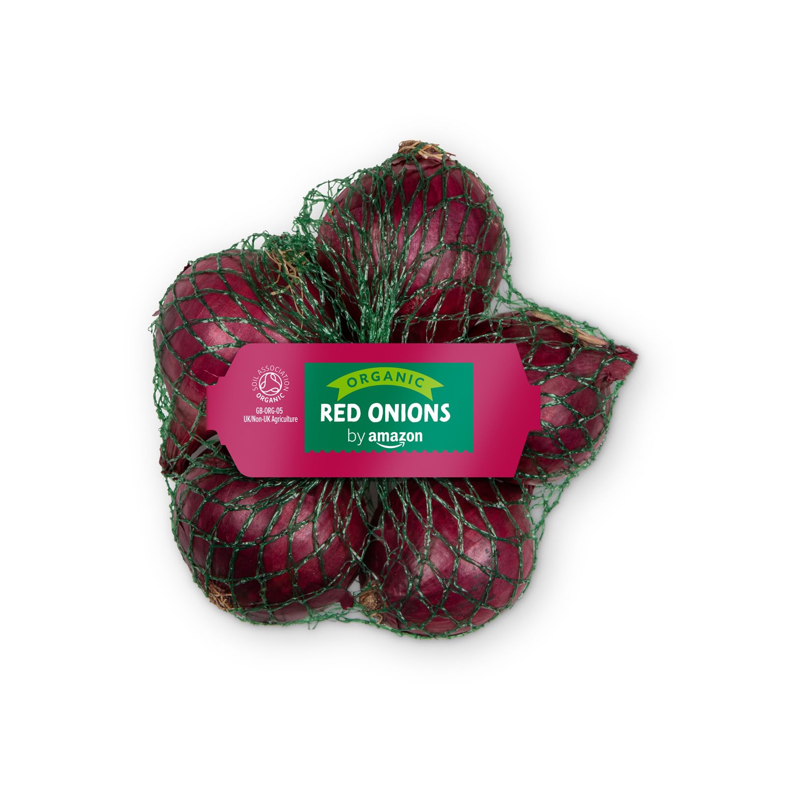 by Amazon Organic Red Onions, 500g