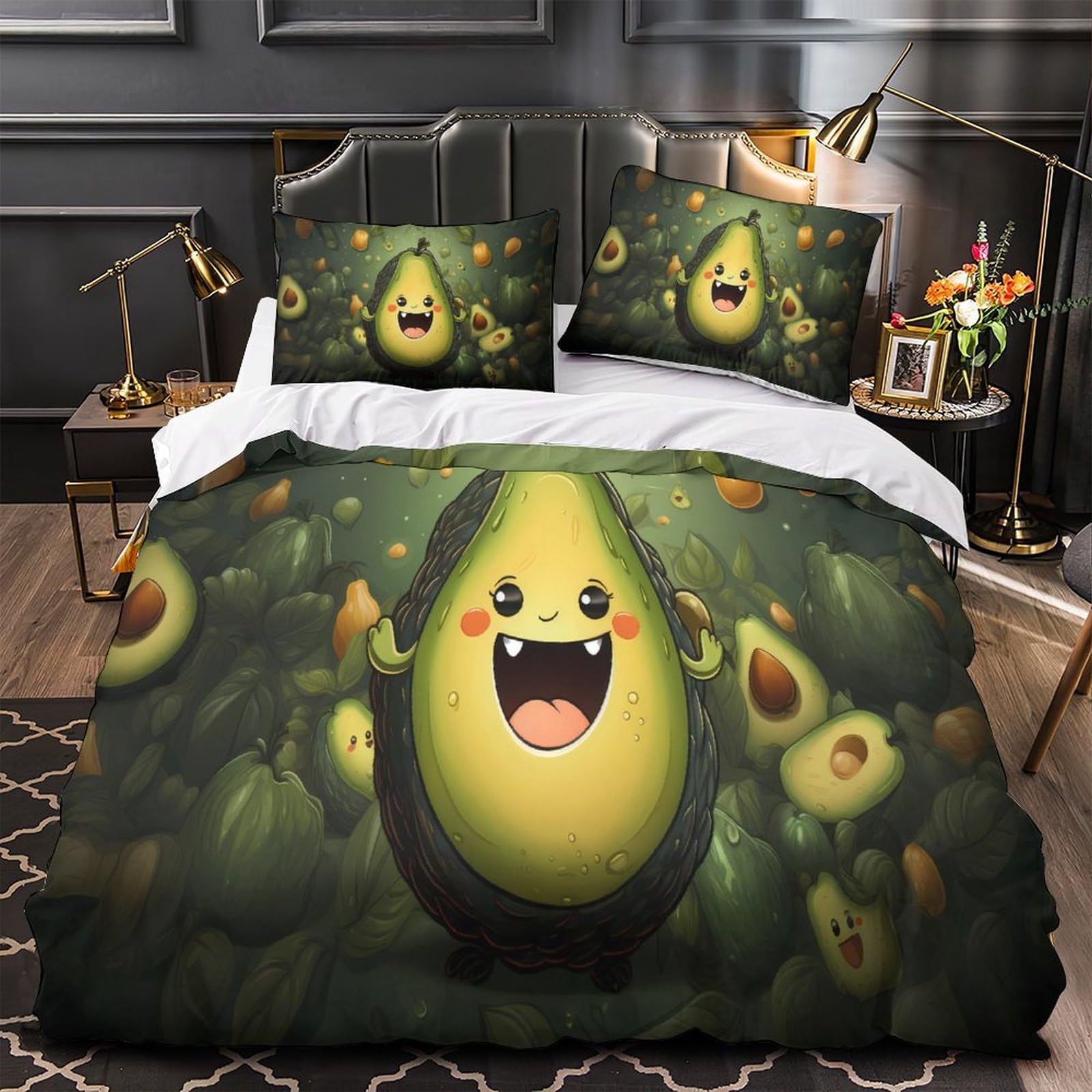 Housse de couette fermeture éclair anti-allergie parure de lit
