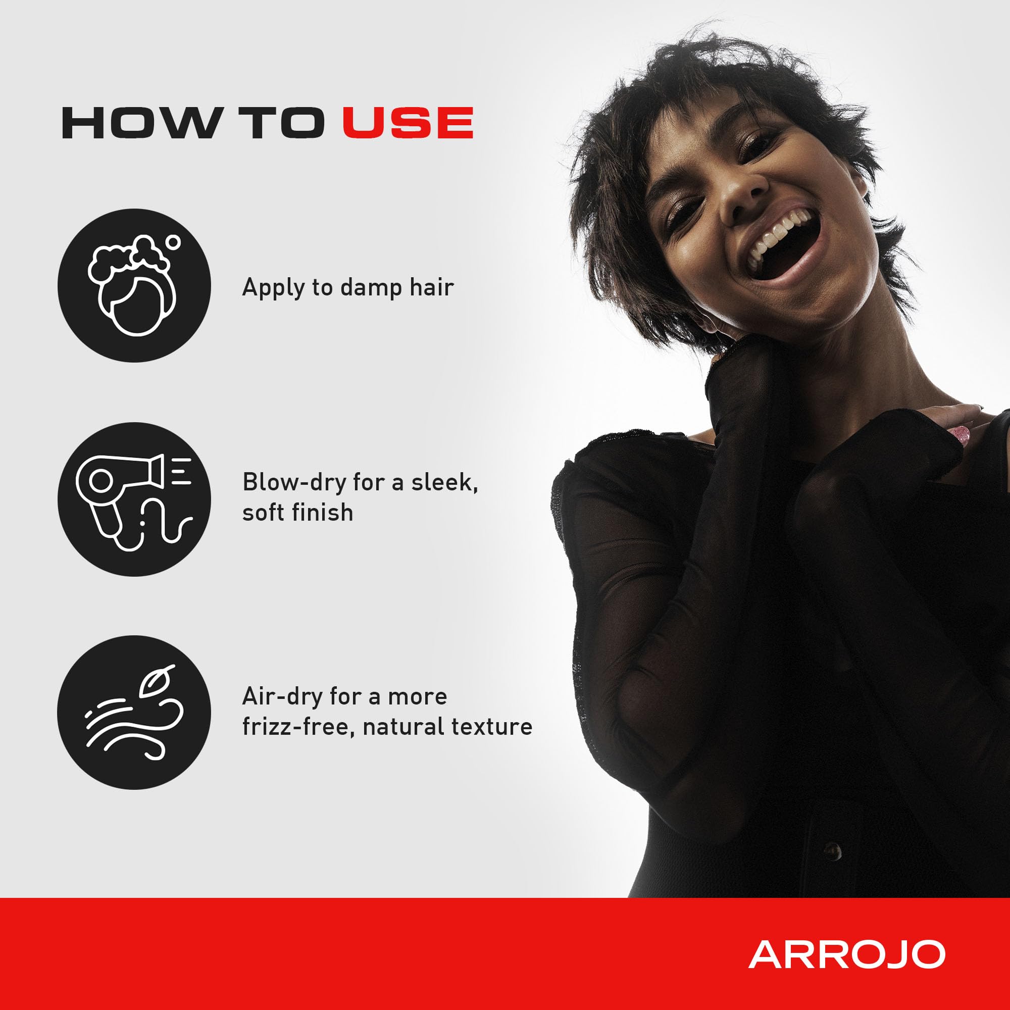 ARROJO Frizz Control Hair Oil – Moisture-Rich Hair Oil for Frizzy Hair w/ Jojoba Oil – Anti-Oxidizing Oil for Hair for Smoothness, Control, & Shine - Anti Frizz Hair Products for Women & Men (5.1 oz)