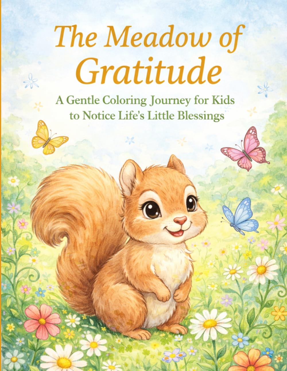 The Meadow of Gratitude: A Gentle Coloring Journey for Kids to Notice Life’s Little Blessings