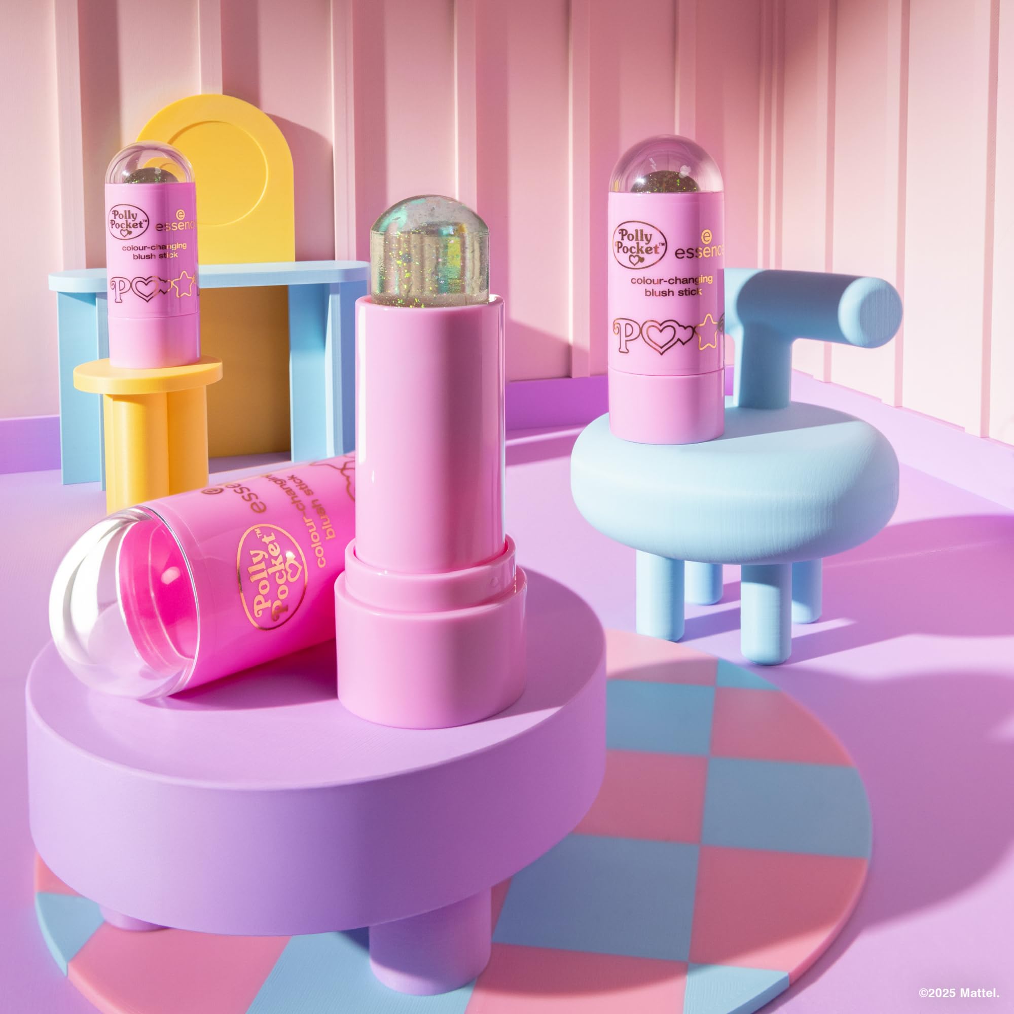 essence Zmieniający kolor róż w sztyfcie Polly Pocket colour-changing blush stick, dostosowanie koloru, efekt koloryzujący, naturalny (5.2g)