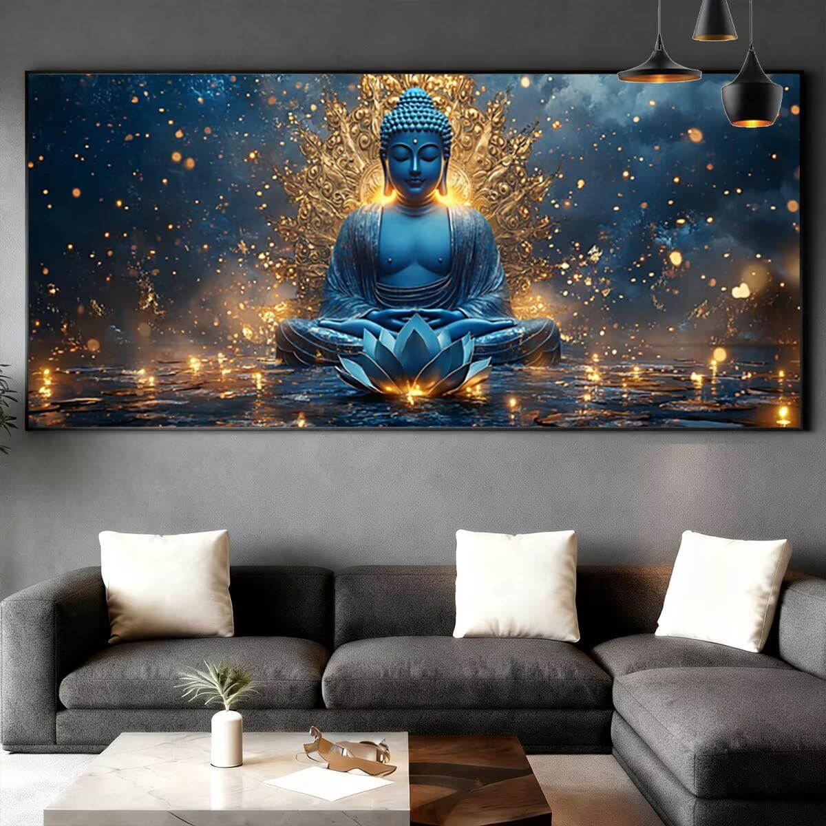 Obraz diamentowy duży rozmiar 180 x 70 cm, pełny zestaw do malowania diamentowego Zen, DIY dla dorosłych, diamentowe malowanie zestawy do dekoracji wnętrz (abstrakcyjny) wzór S-67