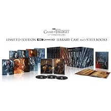 Game of Thrones The Complete Collection 15th Ann. Limited Edition 8 Steelbooks / Library Case / 4K Ultra HD