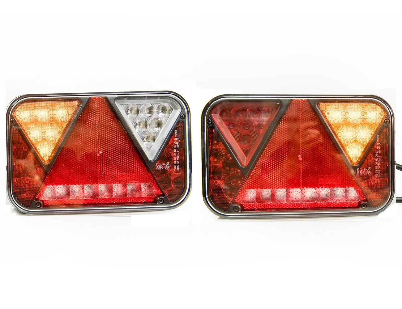 Tylne światło LED 12V prawe + lewe, 6 funkcji, przyczepa, samochód kempingowy