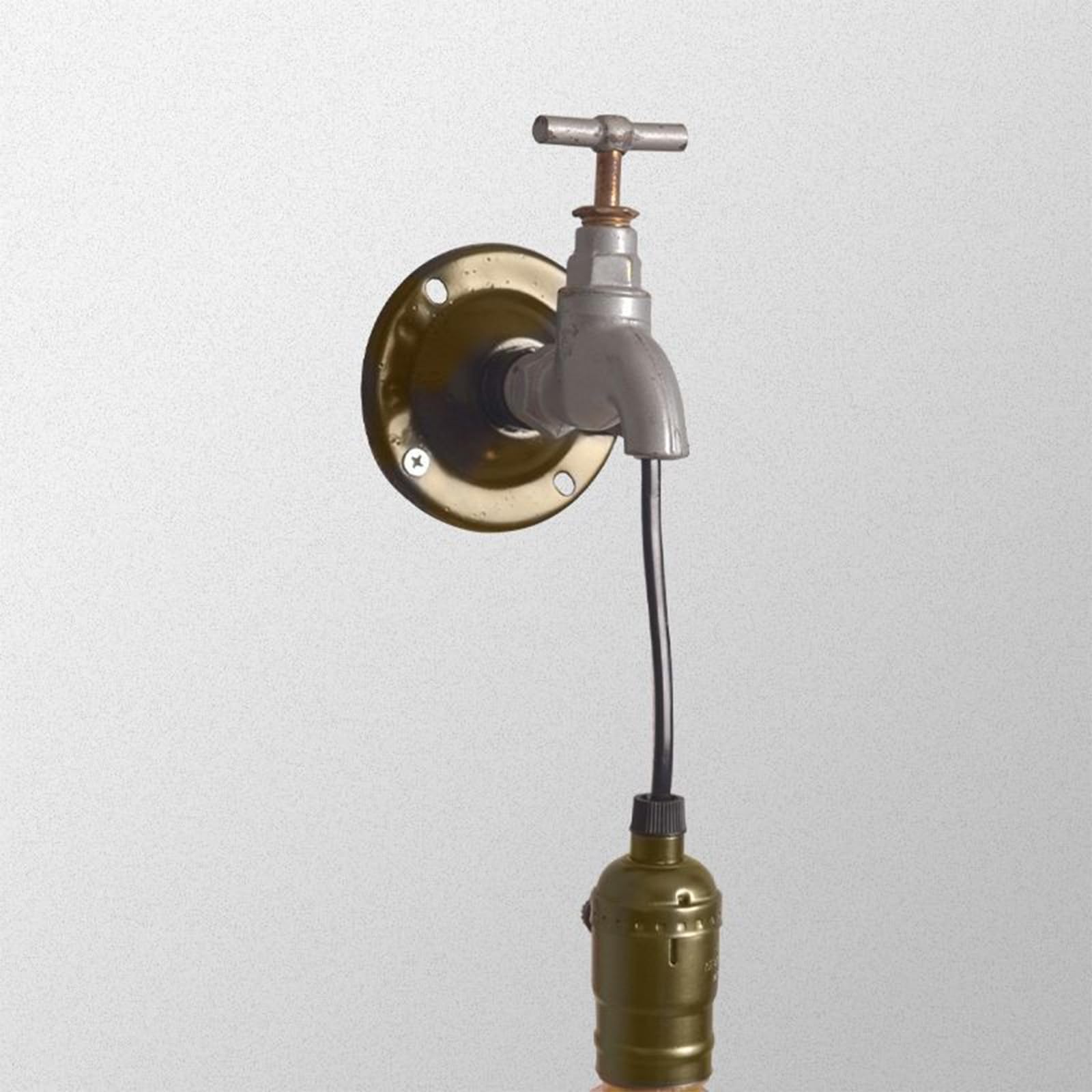 2 Pezzi Applique da Parete Stile Industriale Semplice dell'annata Lampada da parete a luce Regolabile Finito in Ferro con Portalampada E27 per casa, Bar, ristoranti,Club (Nero