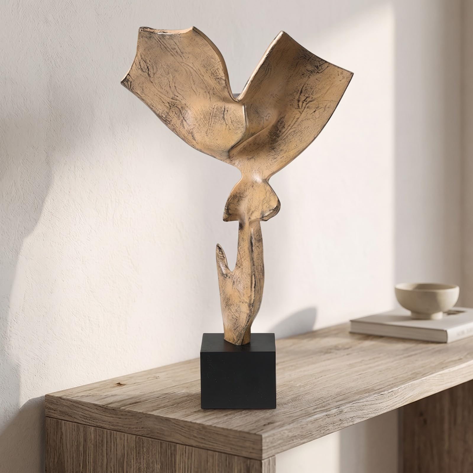 B Baosity Escultura Resina Estable | Estilo Estilo rústico Oriental Rústico, Figura Resina, Artística, para Salón