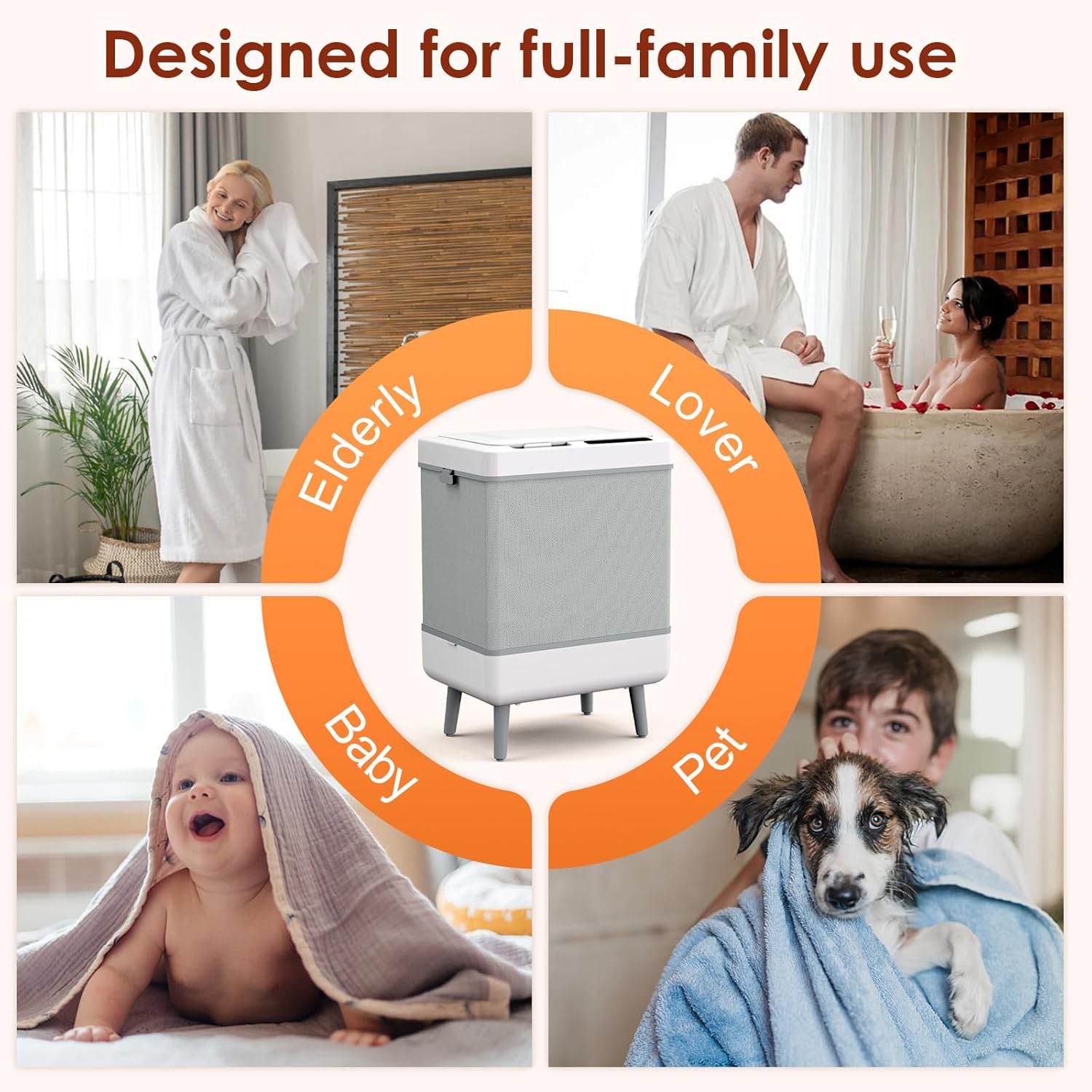 Folding Towel Warmer,35L Dryer & Heater Dryer Machine Heat/Dry Modes Portable Family-Sized Foldable Design Spa Blanket Warmers for Bathroom, Spa, Home Gifts Set