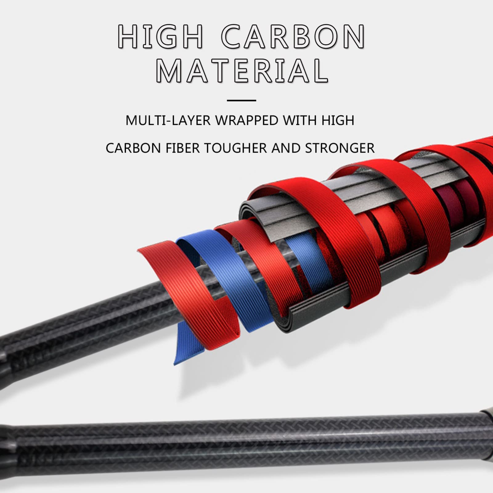 Caña de pescar telescópica con mosca, portátil de carbono ultraligera para una acción rápida con mango de corcho, ideal para viajes y aventuras al aire libre